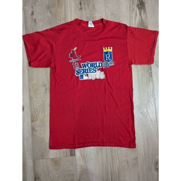 No Brand Other - VTG 1985 World Series Baseball KC Royals St Louis Cardinals Shirt Men's Large